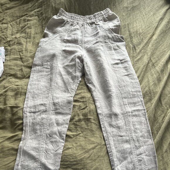 Elizabeth Suzann Clyde Work Pant in Linen - Picture 1 of 9